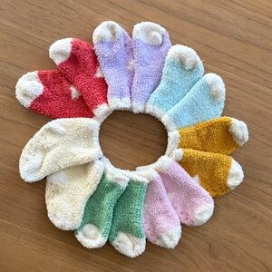 Eocom 7 Pack Baby’s Anti-Slip Warm Fuzzy Socks